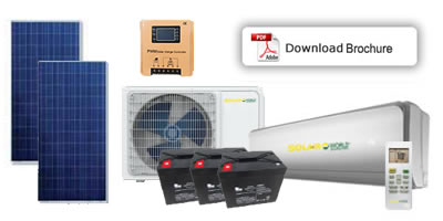 100 percent off grid solar air conditioner