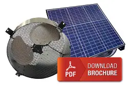 solar gable wall fan