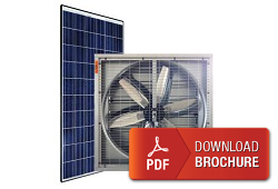 solar large scale wall fan