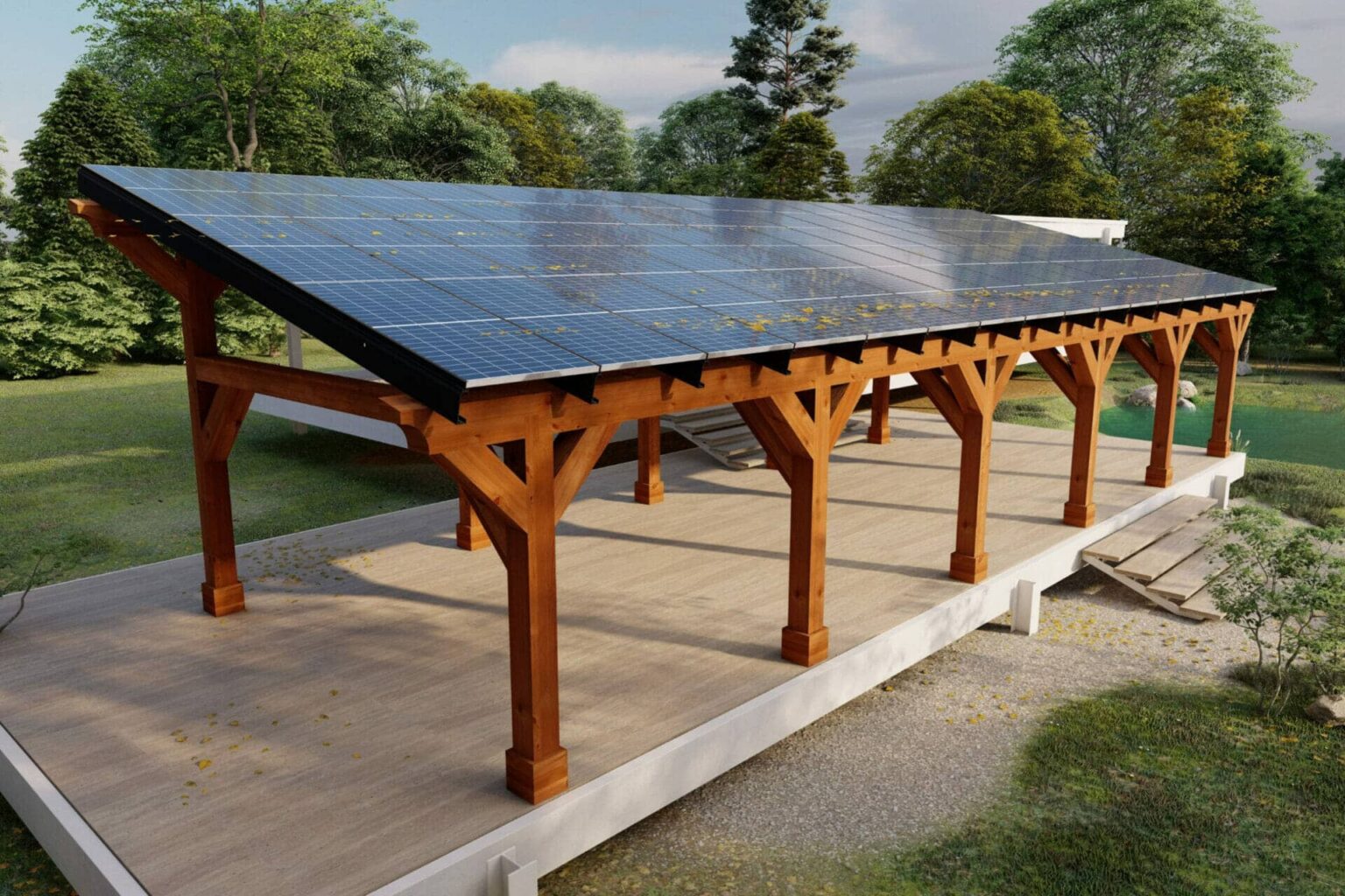 Asymmetric Solar Carport